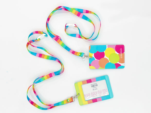Lanyard and ID Holder - Confetti