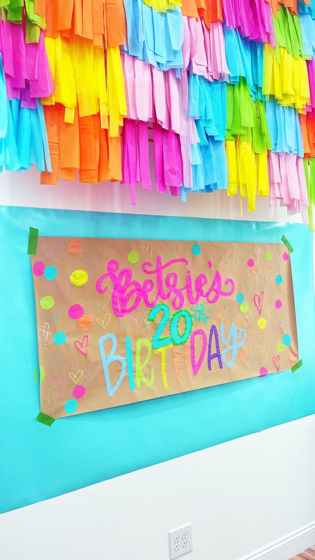 Custom Birthday Banner