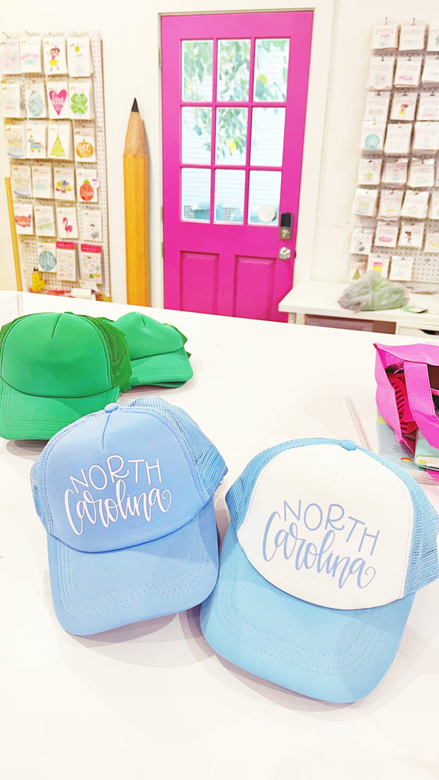 Trucker Hat - North Carolina (Multiple Colors)