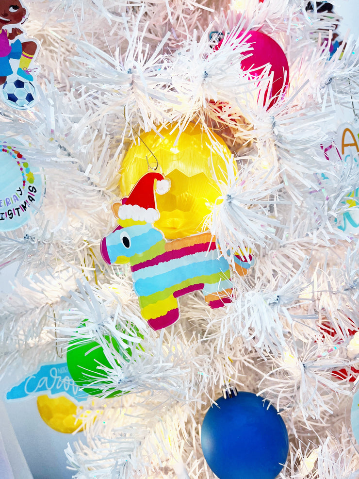 Santa Piñata Ornament