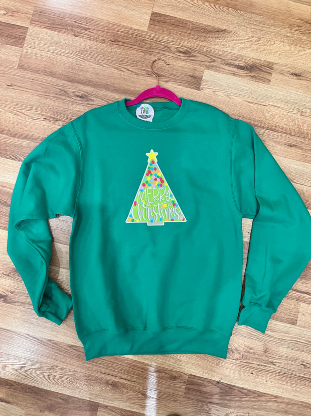 Sweatshirt - Merry Christmas Tree