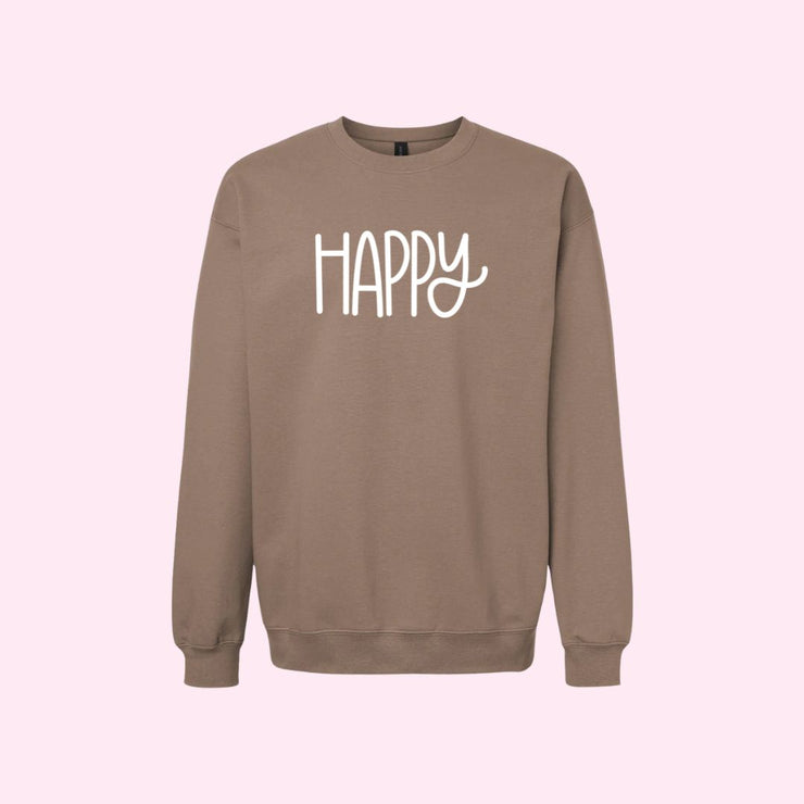 Happy Sweatshirt - Mocha Mousse