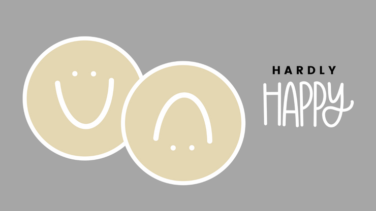 Sticker - Hardly Happy