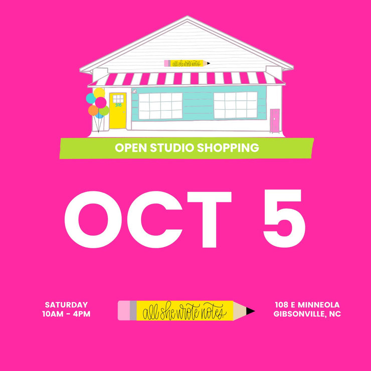 Oct 5 - Open Studio Shopping