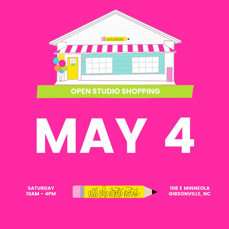 May 4 - Open Studio Shopping