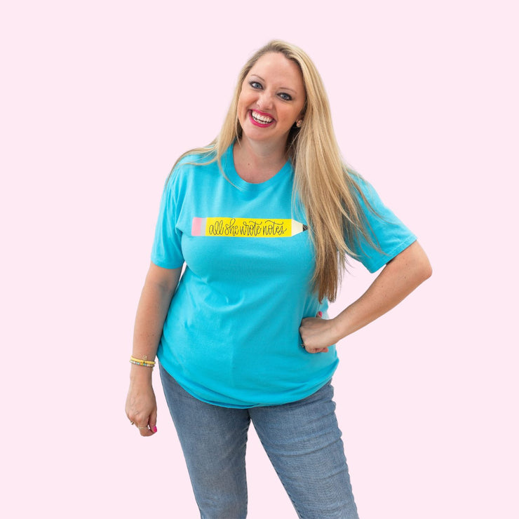 T-Shirt - Blue Pencil Short Sleeve