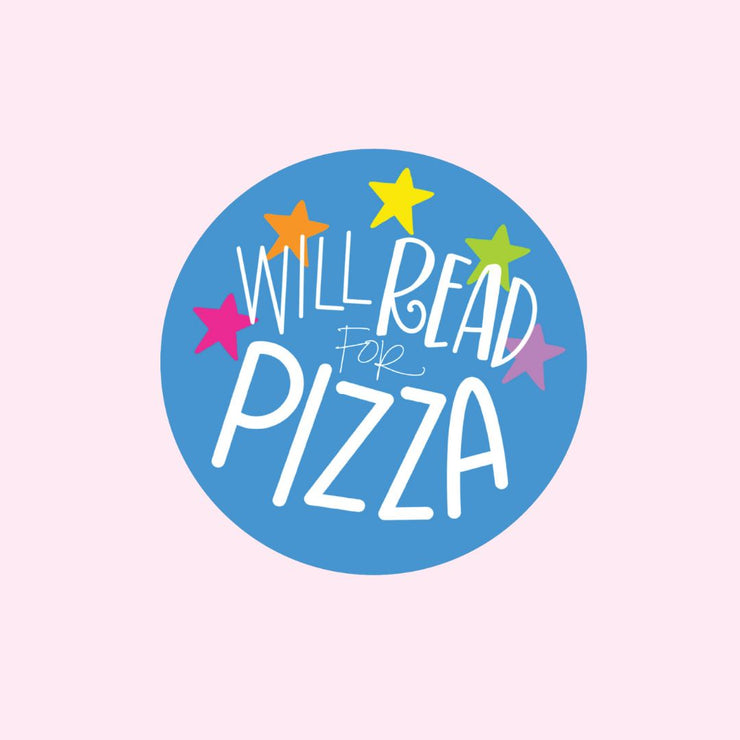 Sticker - Will Read For Pizza