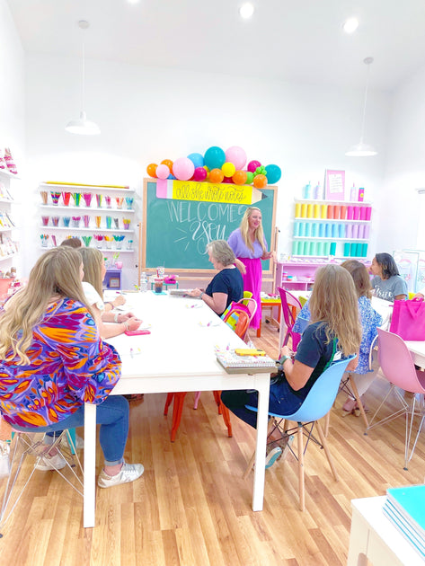 Aug 15 - Happy Hand Lettering Class – All She Wrote Notes