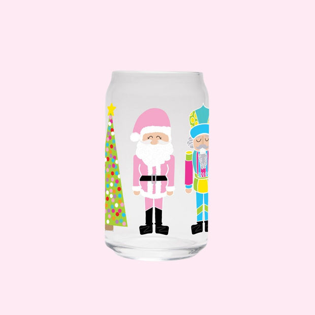 Glass Can Sipper - Festive Friends