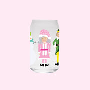 Glass Can Sipper - Festive Friends