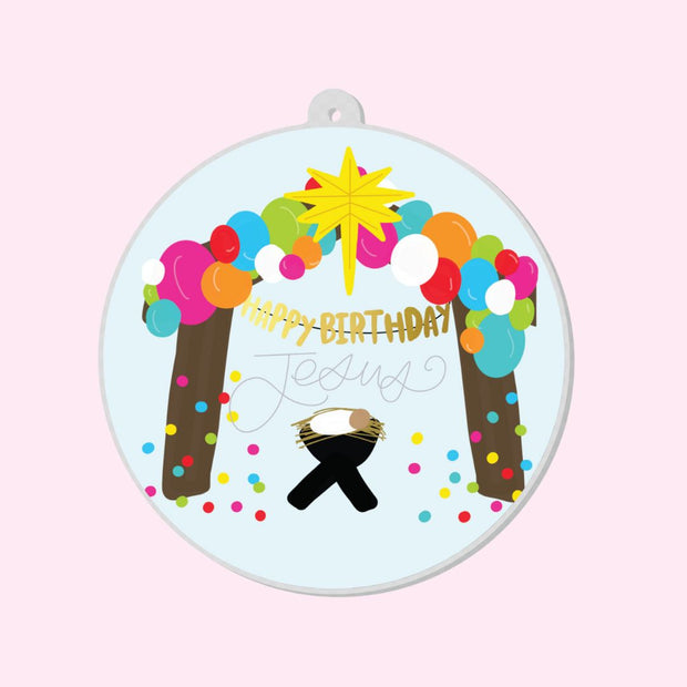 Happy Birthday Jesus Ornament