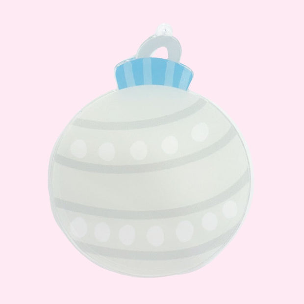 Blue and White Personalized Ornament