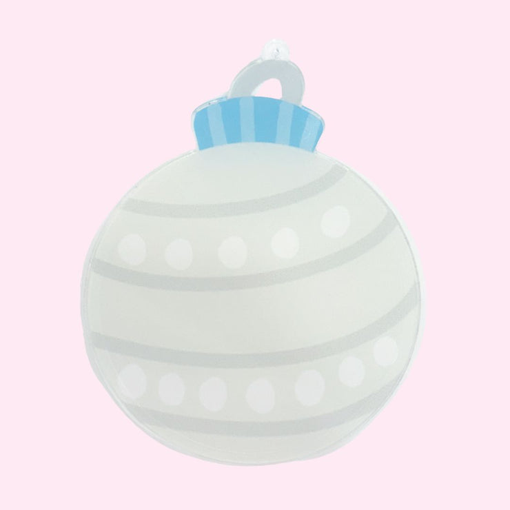 Blue and White Personalized Ornament