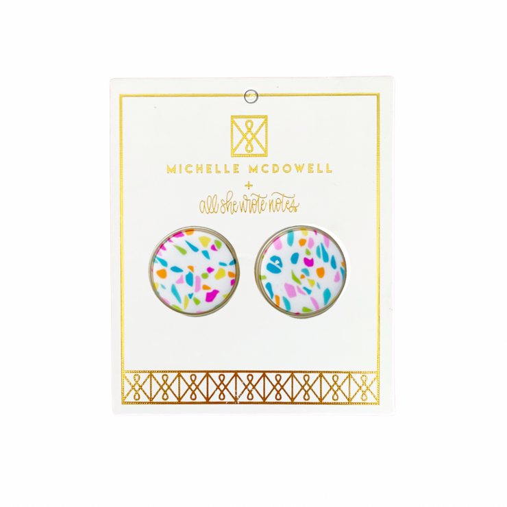 Earrings - Confetti Studs