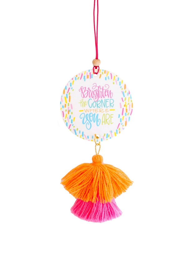 Car Charm Freshener - Brighten the Corner