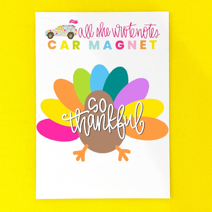 Car Magnet - Thankful Turkey