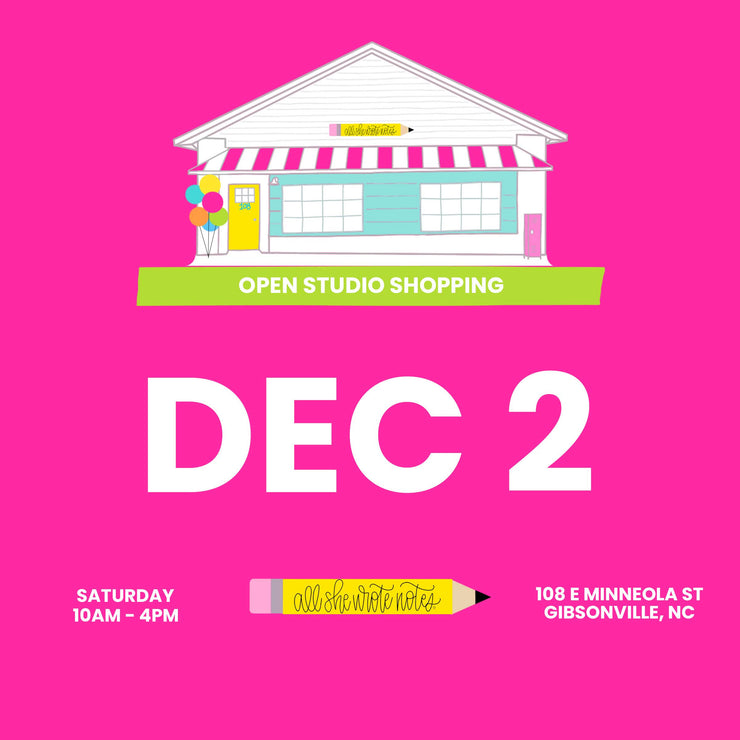 Dec 2 - Open Studio Shopping