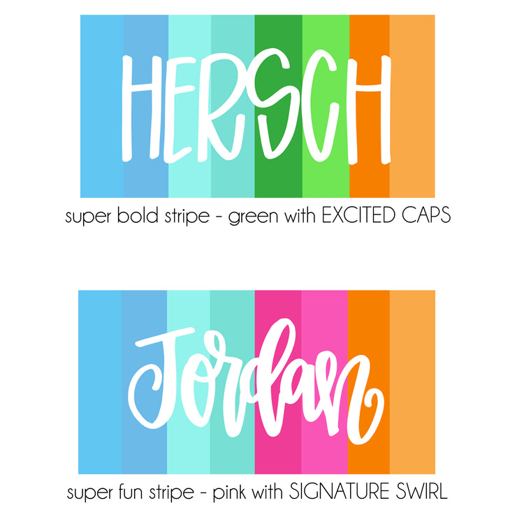 Beach Towel - Custom Name Personalized (6 Colorways)