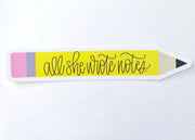 Sticker - ASWN Pencil