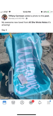 Beach Towel - Custom Name Personalized (6 Colorways)