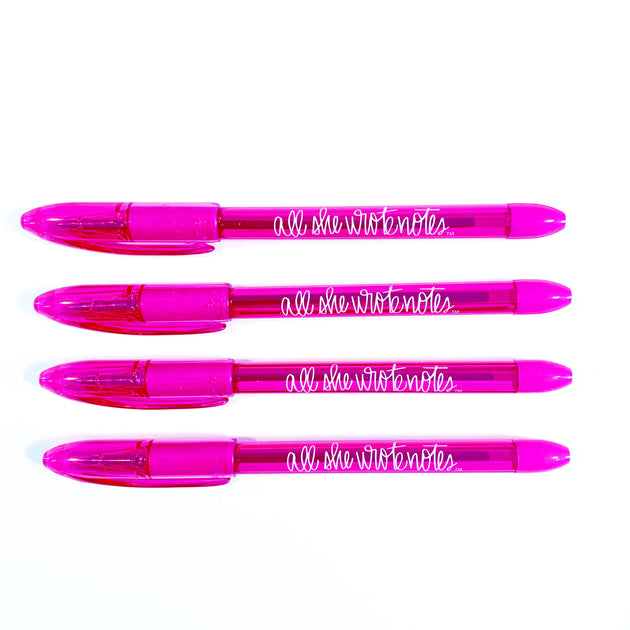 Pink Ink Pen – All She Wrote Notes