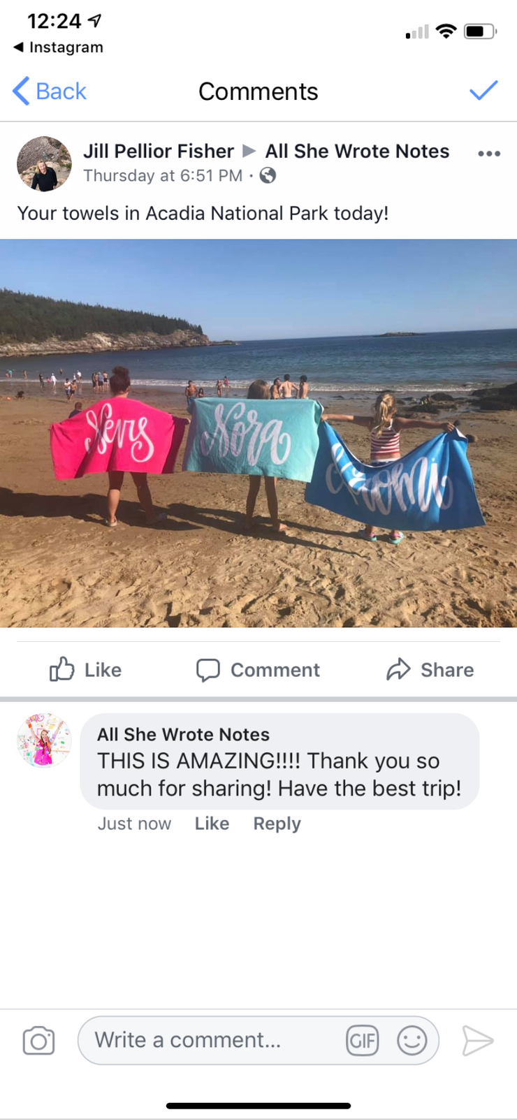 Beach Towel - Custom Name Personalized (6 Colorways)