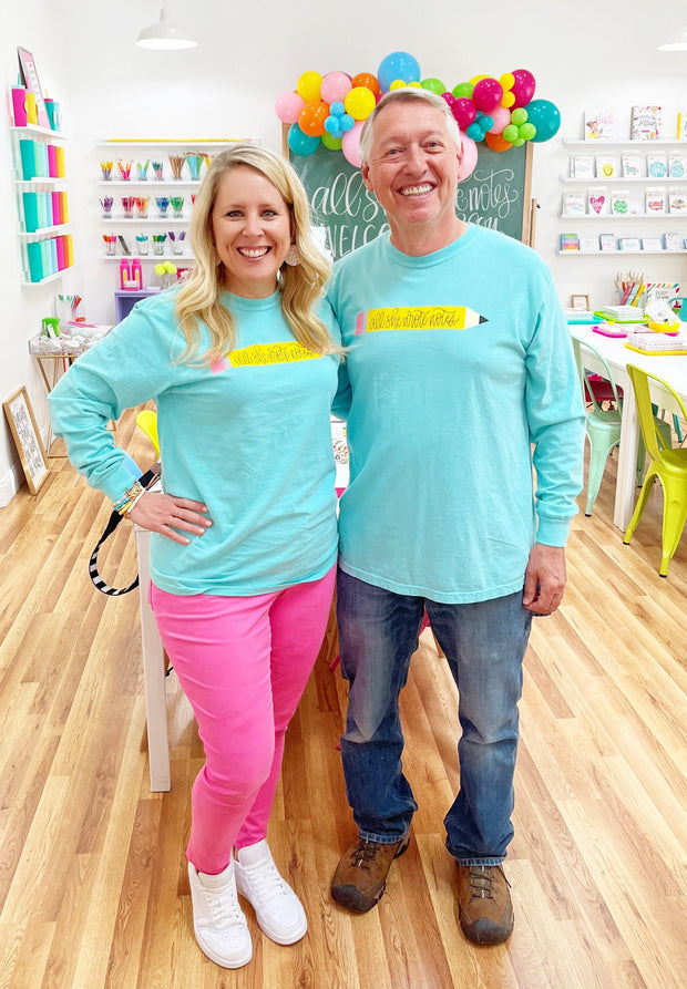 T-Shirt - Mint Pencil Long Sleeve