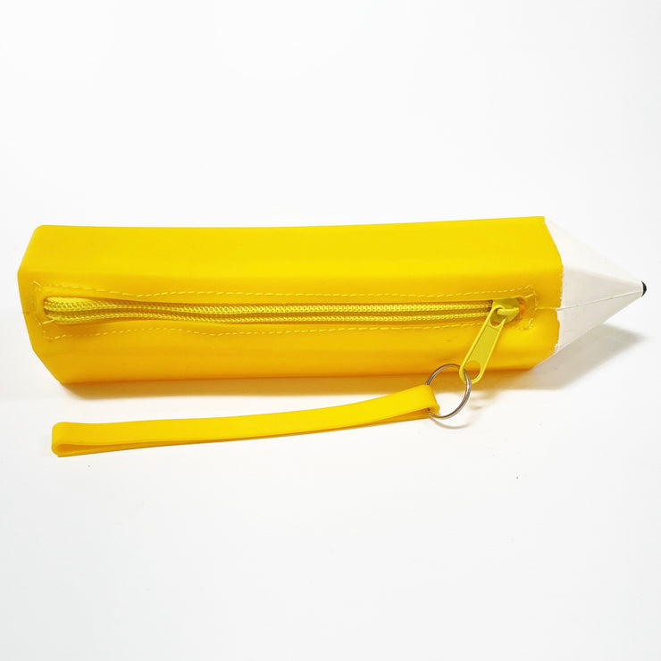 Silicone pencil shaped pencil case