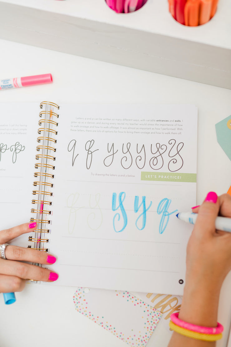 Happy Hand Lettering Book - Autographed Copy – All She Wrote Notes