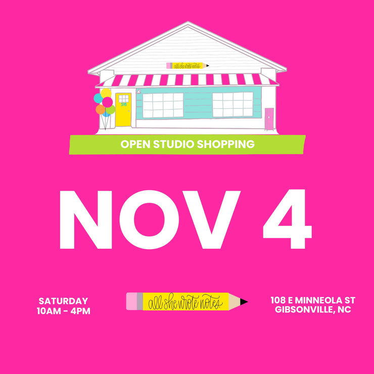 Nov 4 - Open Studio Shopping