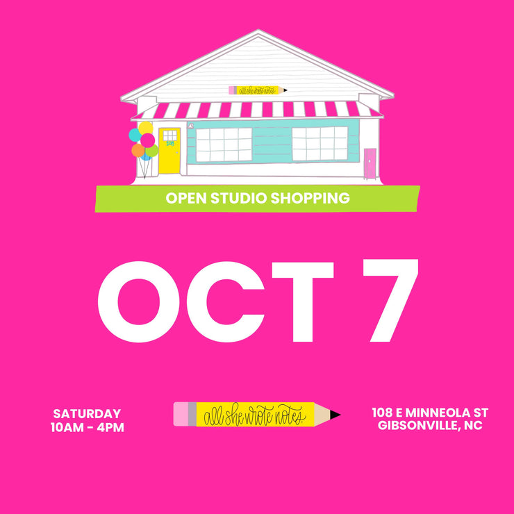 Oct 7 - Open Studio Shopping