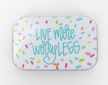 Confetti Encouragement Card Tin
