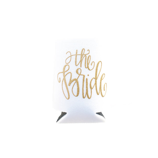 Bride and Groom Can Cooler Set
