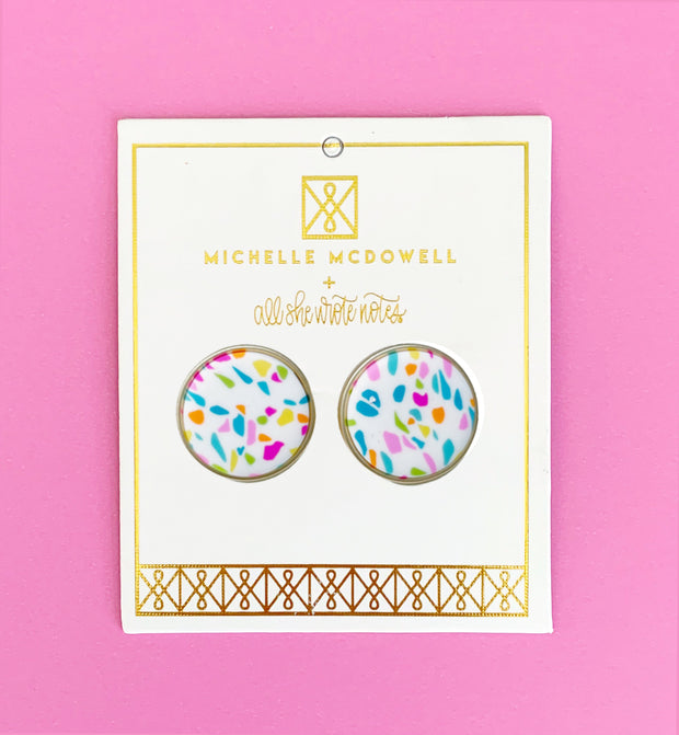 Earrings - Confetti Studs