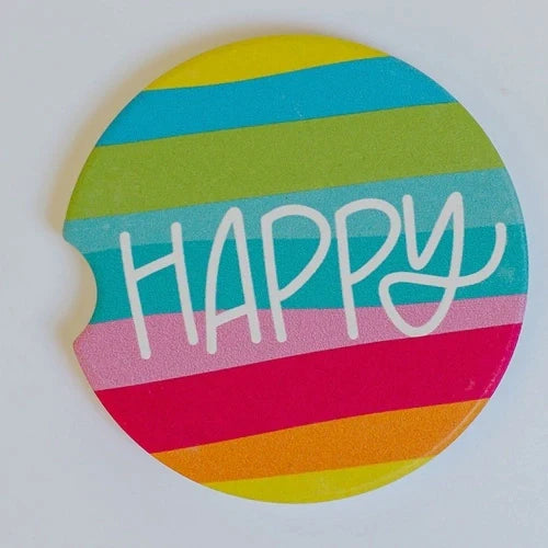 Car Coaster Set - Happy