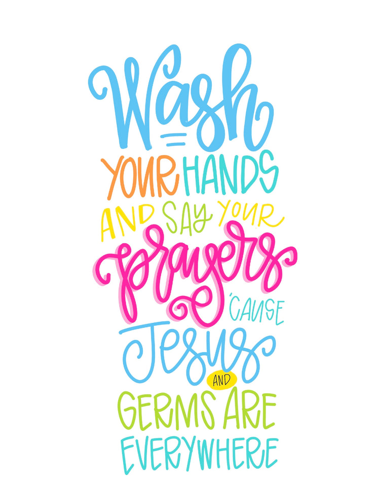 Jesus and Germs Printable