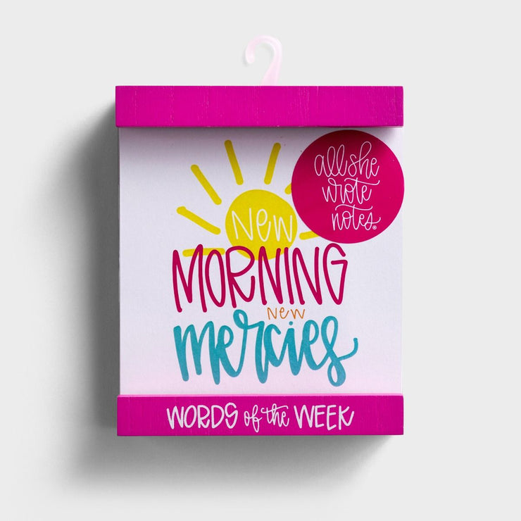 Words of the Week – All She Wrote Notes