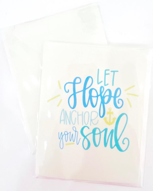 Note Card - Let Hope Anchor Your Soul