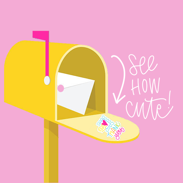 Sticker - Thank You Mailbox