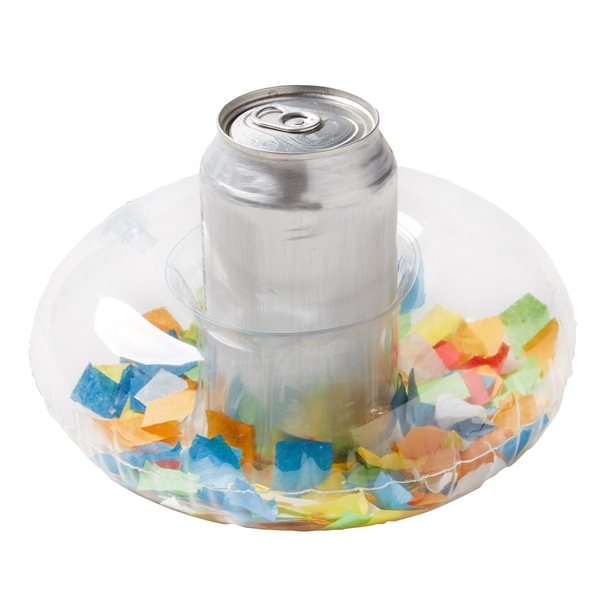 Confetti Coaster - Inflatable Yay Drink Float